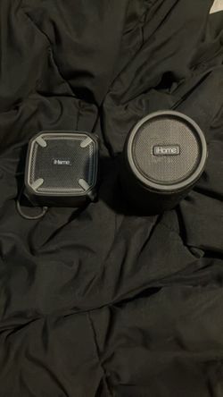 Two IHome speakers