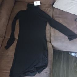 New Black Turtle Neck Dress Forever 21