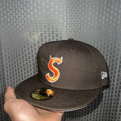 Supreme S Logo Hat Brown 