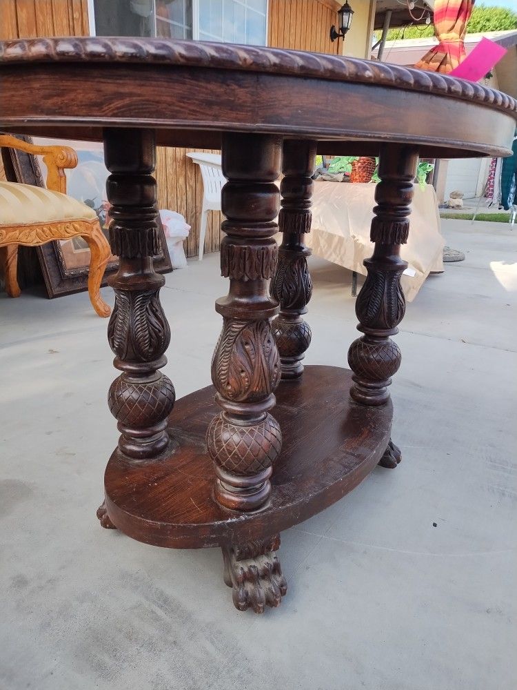 Antique Carved Center Table