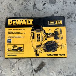 DEWALT 20-Volt MAX Lithium-Ion 15-Degree Cordless Roofing Nailer Kit with Battery 2.0 Ah Charger and Bag