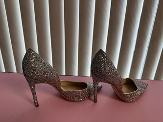 Glitter D'Orsay Stiletto Heels