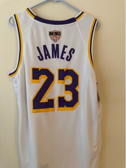 Nike LeBron James Los Angeles Lakers Association Edition Swingman jersey Fianls Patch - Size L