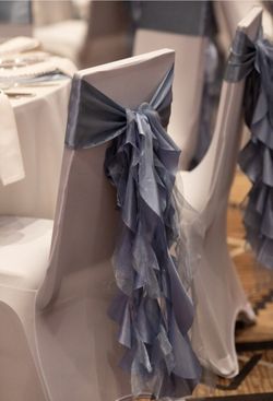 150 Dusty Blue Chair Decor 