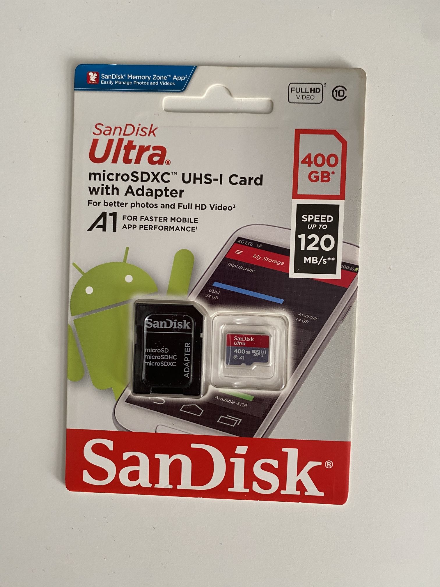 SanDisk Ultra 400gb MicroSDXC Memory Card