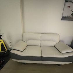 Gey & White Loveseat couch