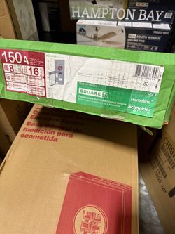 Square D Homeline 150 Amp 8-Space 16-Circuit Outdoor Ringless-Horn Overhead/Underground Main Breaker CSED