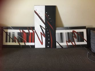 Modern contemporary abstract art, 2 different sets