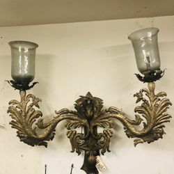Gilded Wraith Iron Sconce