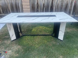 Big marble table
