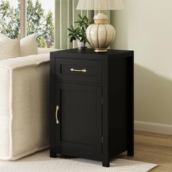  Night Stand Nightstand with Drawer Storage Bed Side Table End Table Large Modern Wood Wide Bedside Stand Mid Century Night Stands for Bedroom Living 