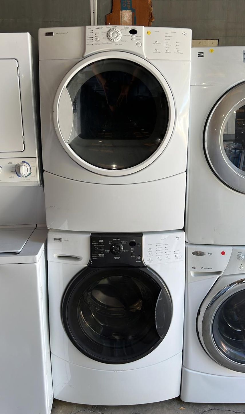 Kenmore Front Load Washer and Dryer White Stackable
