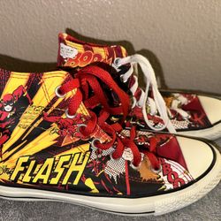 Converse Chuck Taylor All Star High Top DC Comics FLASH Shoes Men's 6/Womens 8