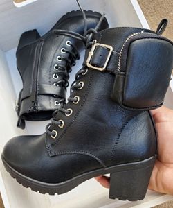 Kids Black Boots