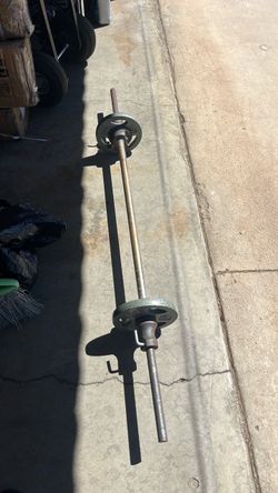 Weight bar with 2 discs of 10 pounds each