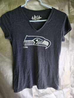 Womens sea Hawks v neck t shirt