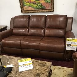 Top Grain Leather Sofa And Love Seat