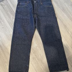 38x30 Levi 501 Jeans Rigid Blue $30