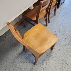 wooden solid chairs