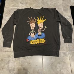 Toy Snobs X Island Boys Beavis And Butt-Head Parody Crewneck Sweatshirt SZ XL