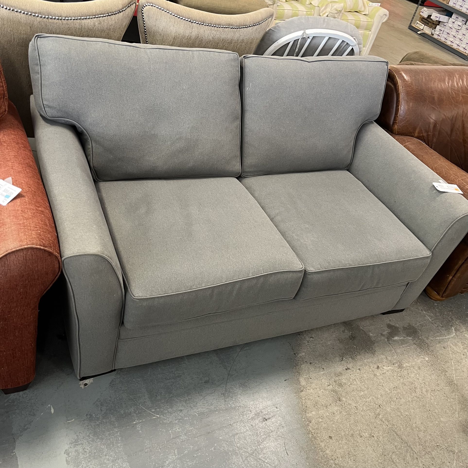 Grey Loveseat Couch (in Store)