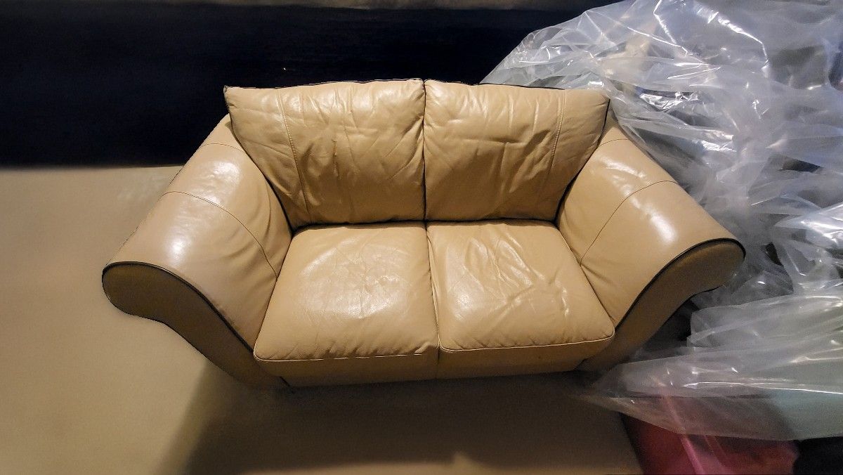 Italian Leather Natuzzi Sofa