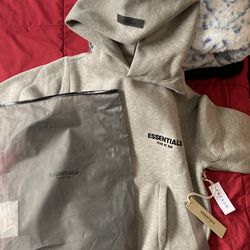 Dark grey essentials hoodie
