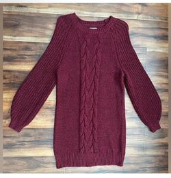 American Eagle Burgundy Knitted Dress