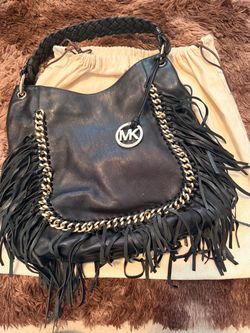 Genuine leather hobo purse