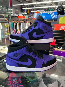 Air Jordan 1 Mid Black Dark Concord