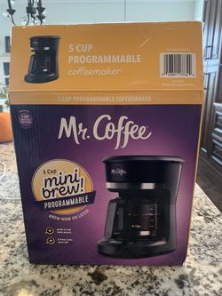Programmable Mr. Coffee 5 Cup Mini Coffee Maker