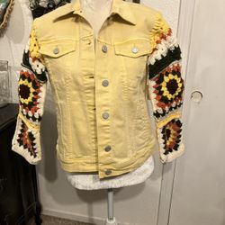 Candy Corn Denim Crochet