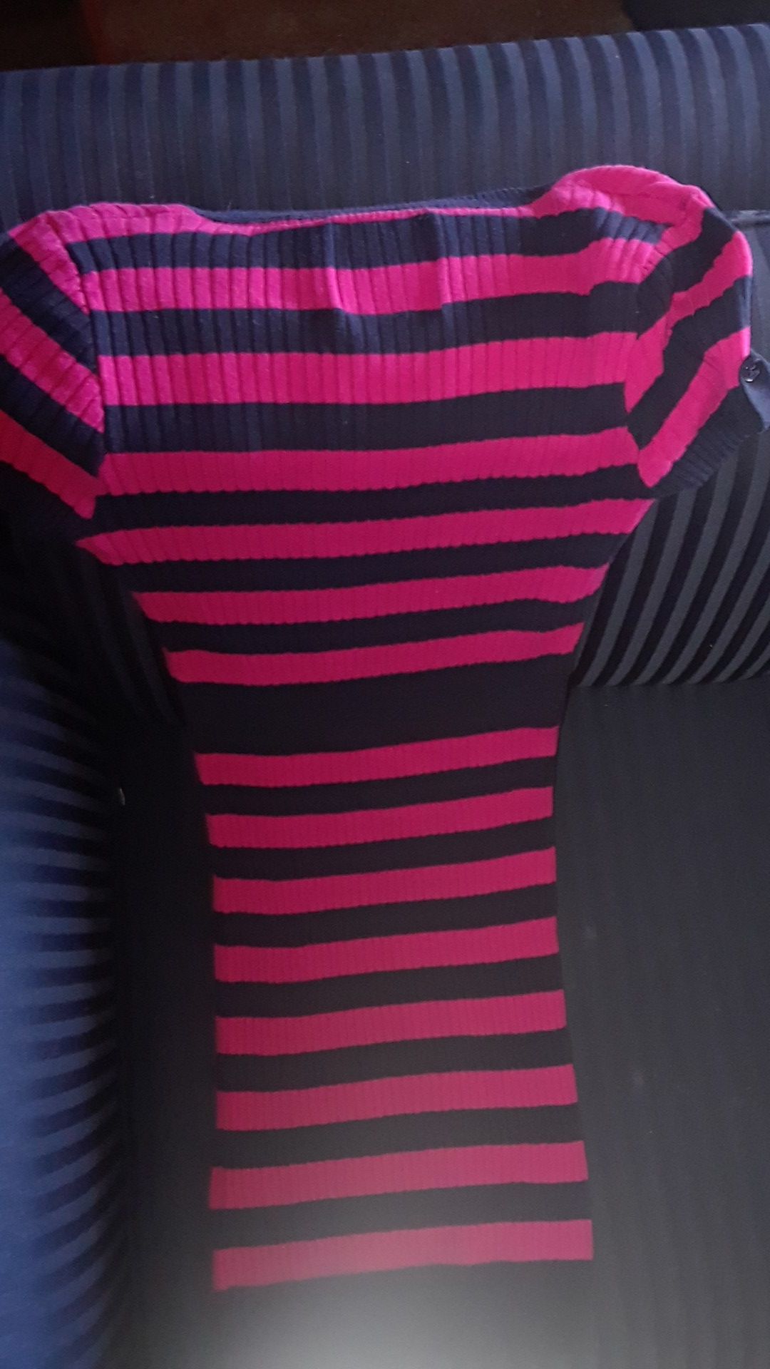Pink and Navy Blue Polo Dress size small