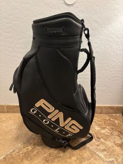 Vintage PING The Phoenician Golf Cart Bag Black 6-Way Phoenix Arizona USA