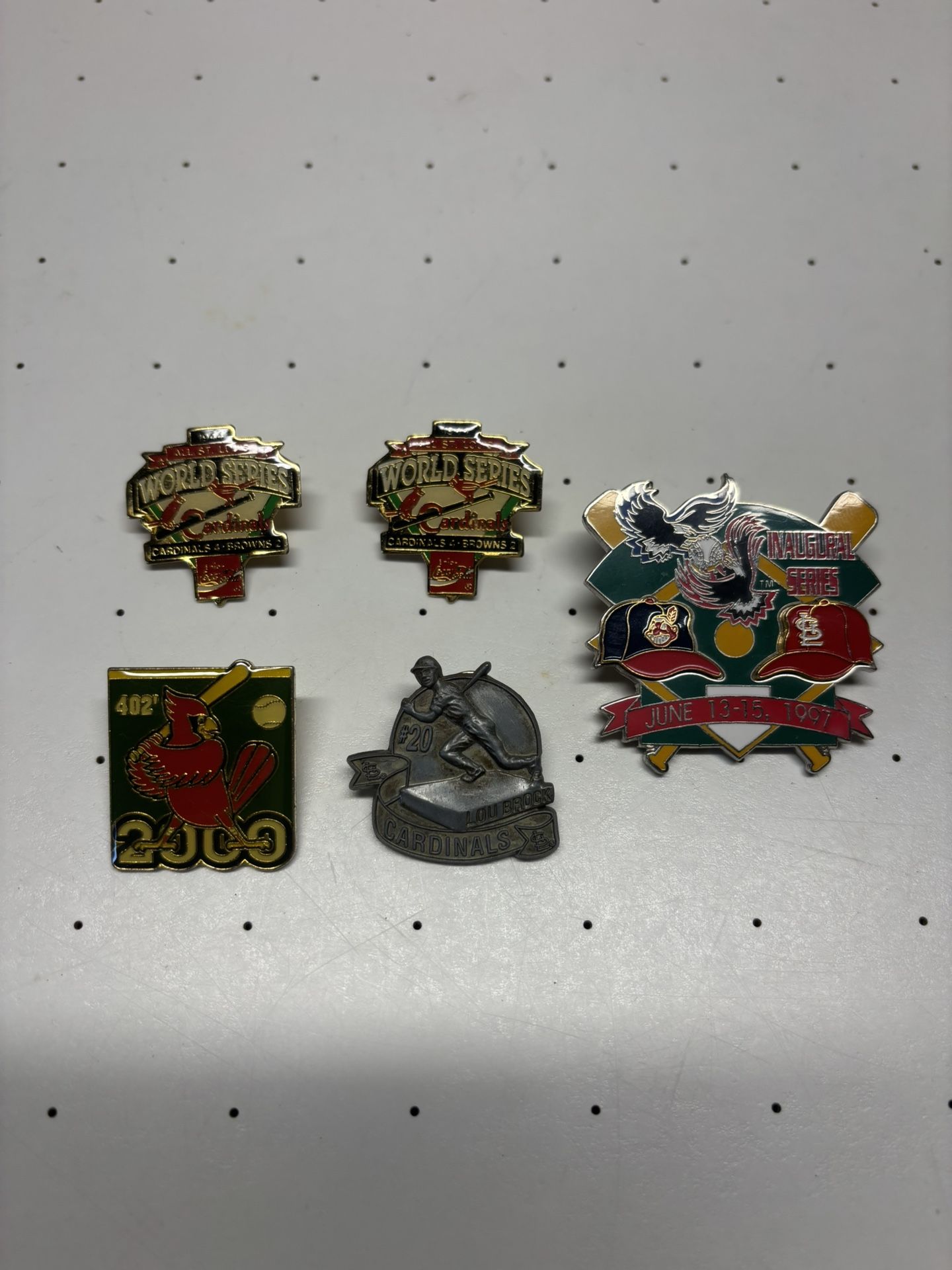 5 St Louis Cardinals Hat/Lapel Pins