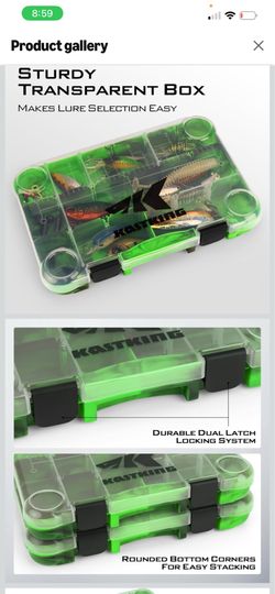 KastKing Tackle Boxes, Plastic Box, Plastic Storage Organizer Box