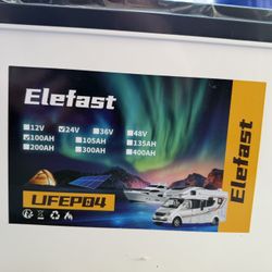 Elefast LIFEPO4 Battery 24V 100AH BMS.