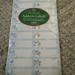 1 PACK OF GARTNER 140 (7sheets) SNOWFLAKE FOIL LABELS. COMPATIBLE W/MOST HOME & OFFICE PRINTERS