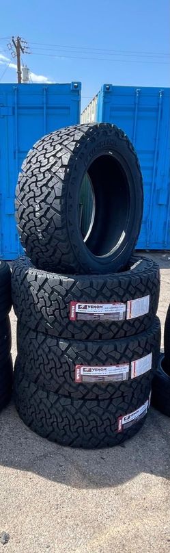 🔥 BRAND NEW VENOM POWER TERRA HUNTER X/T TIRES! 🔥 ​Give your truck or SUV the ultimate aggressive stance and off-road capability! The Venom Power Te