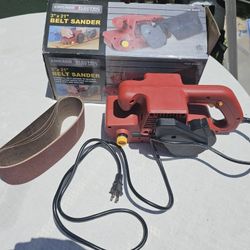 Electri Belt Sander 3" X 21"  With 4 Belts Works Great 