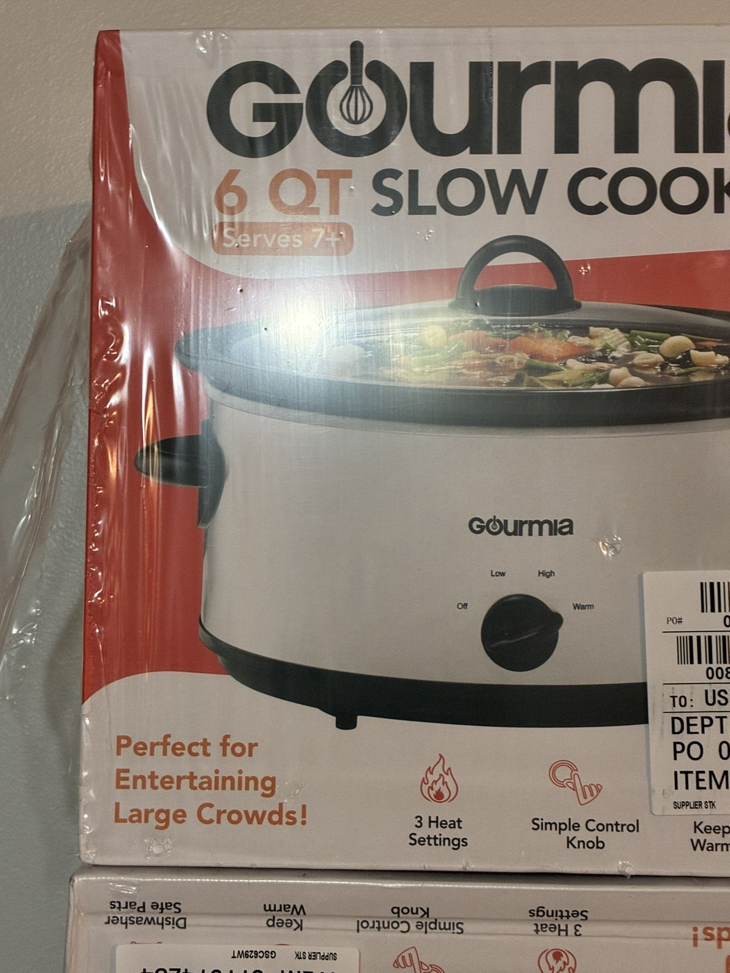 Gourmla Slow Cook 6qt