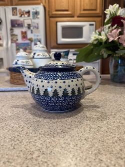 Polish Pottery Tea Pot