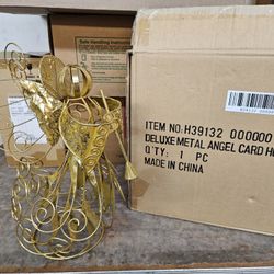 Avon Christmas Metal Angel Card Holder