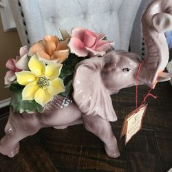 Capodimonte Elephant Statue 