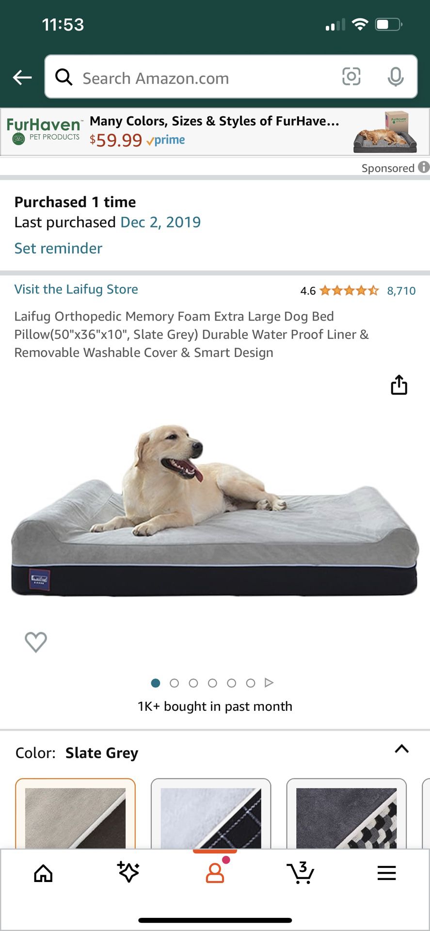 Extra large Dog Bed
