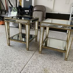 Mirrored coffee & end tables