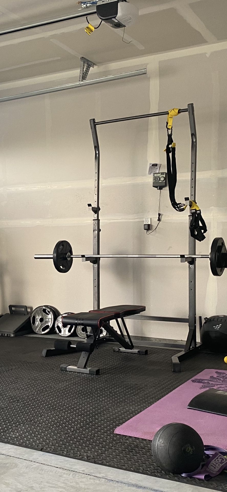Bench, Squat, And Pull Up Rack