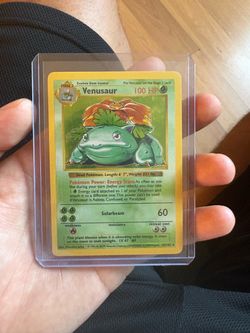 2 Pokemon Shadowless base set venasaur
