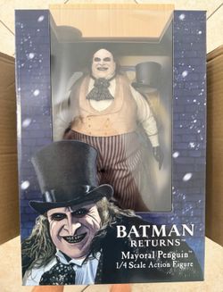 NECA Batman Returns 1/4 Scale Mayoral Penguin (Devito) Action Figure Sealed