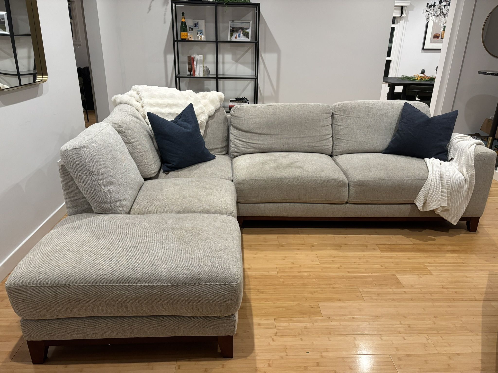Cobblestone L Sectional Couch